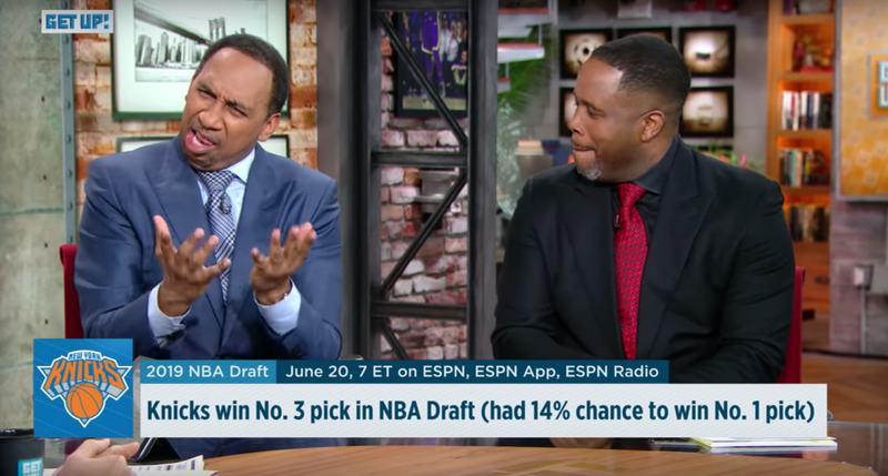 Illustration for article titled Stephen A. Smith Wrings Emmy-Worthy Performance Out Of Knicks' Lottery Agony